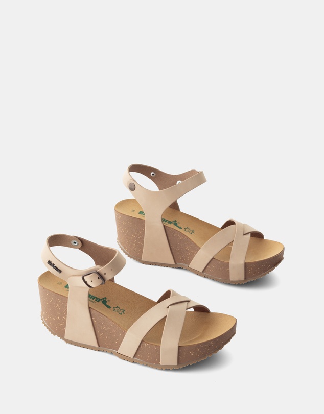 BioNatura - Willow Leather Wedge Heels
