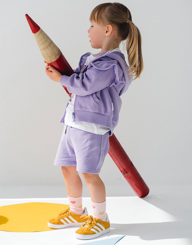 Huxbaby - Lavender Zip Through - Babies-Kids