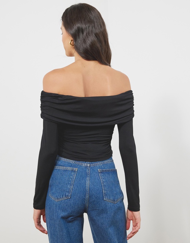 Atmos&Here - Off Shoulder Bamboo Blend Top