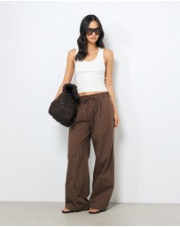 AERE - Organic Cotton Poplin Stripe Pants
