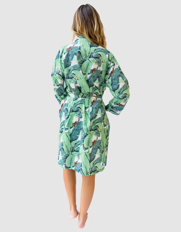Sant And Abel - Women's Martinique® Green Banana Leaf Robe
