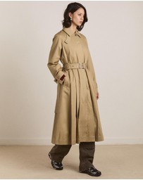 Damson Madder - Sofia Pleated Trench Coat