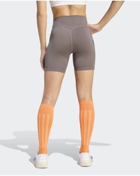 adidas Performance - Optime Workout 3-Stripes Short Leggings Womens