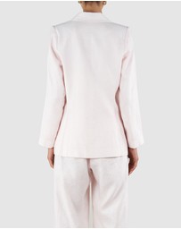 Amelius - Azure Linen Blazer