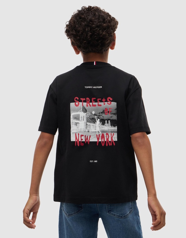 Tommy Hilfiger - Graffiti Logo Jersey T-Shirt - Teens