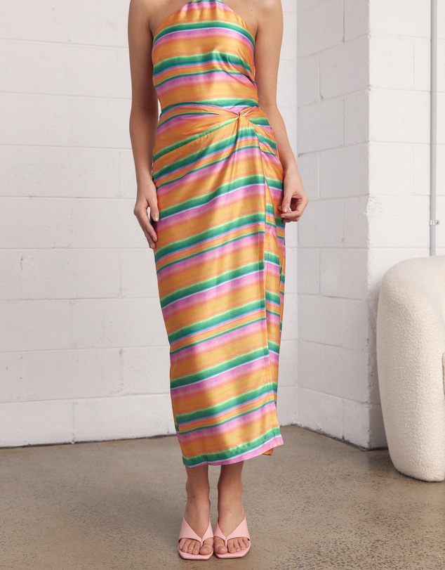 Dazie - Sunset Boulevard Twist Midi Skirt