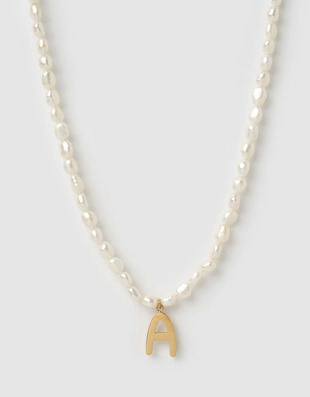 Arms Of Eve - Statement Letter Pearl Necklace