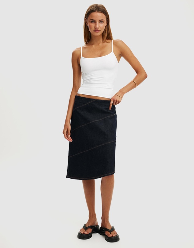 Cotton On - Marli Denim Midi Skirt
