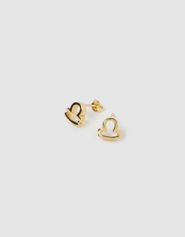 Izoa - Libra Star Sign Symbol Stud