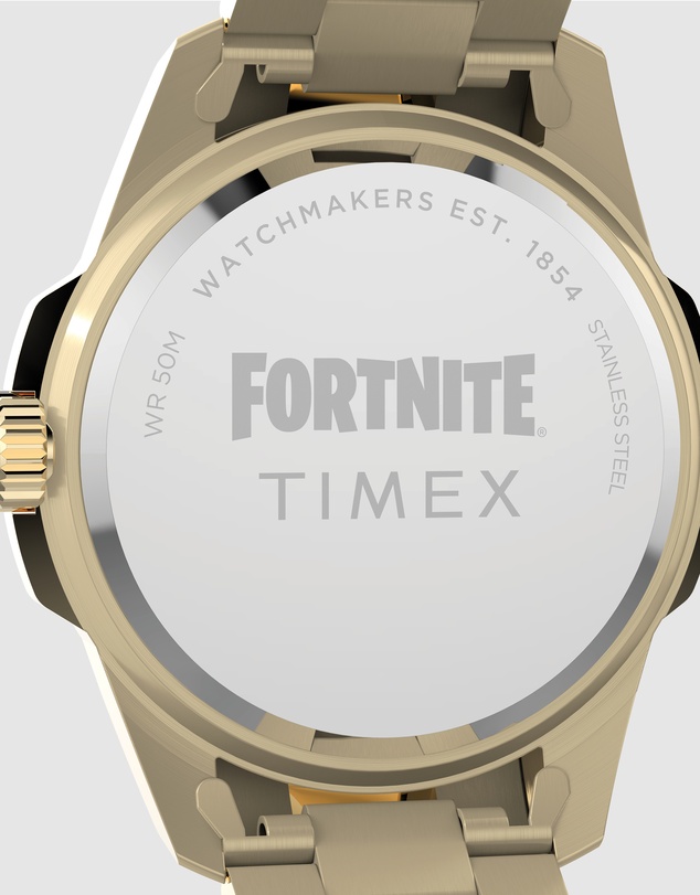 TIMEX - Timex x Fortnite Essex 45mm Stainless Steel Bracelet Watch