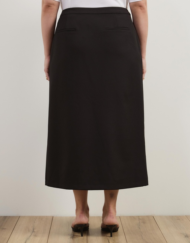 Atmos&Here Curvy - Sorelle Split Detail Midi Skirt