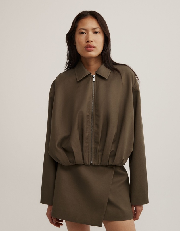 Witchery - Gathered Hem Bomber Jacket