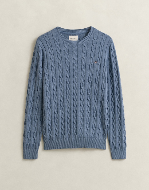 Gant - Cotton Cable Crew Neck