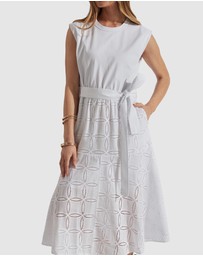 Decjuba - Eden Broderie Midi Dress