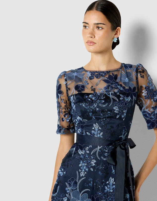Montique - Loren Embroidered Dress