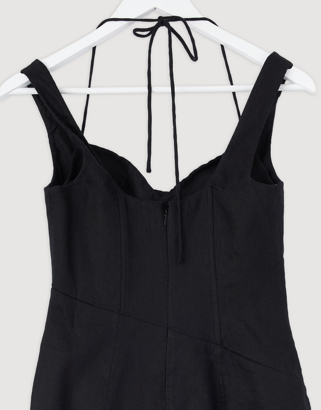 Revibe - Repaired Shona Joy Kasbah Bustier Draped Mini Dress - AU 6