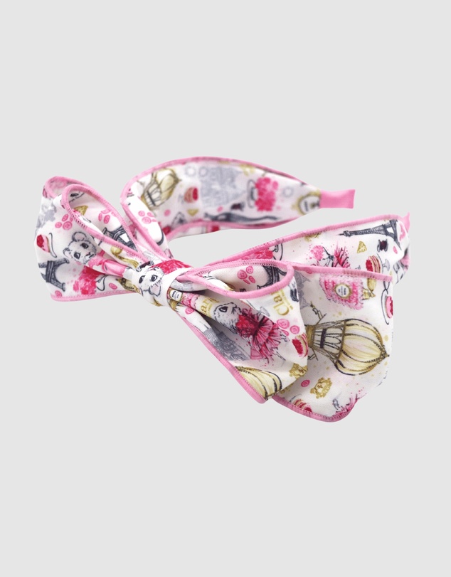 Claris The Chicest Mouse In Paris By Pink Poppy - Claris Fashion Print Headband with Bow