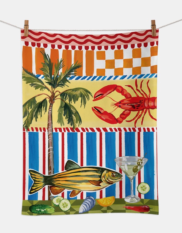 La La Land - Seaview Tea Towel