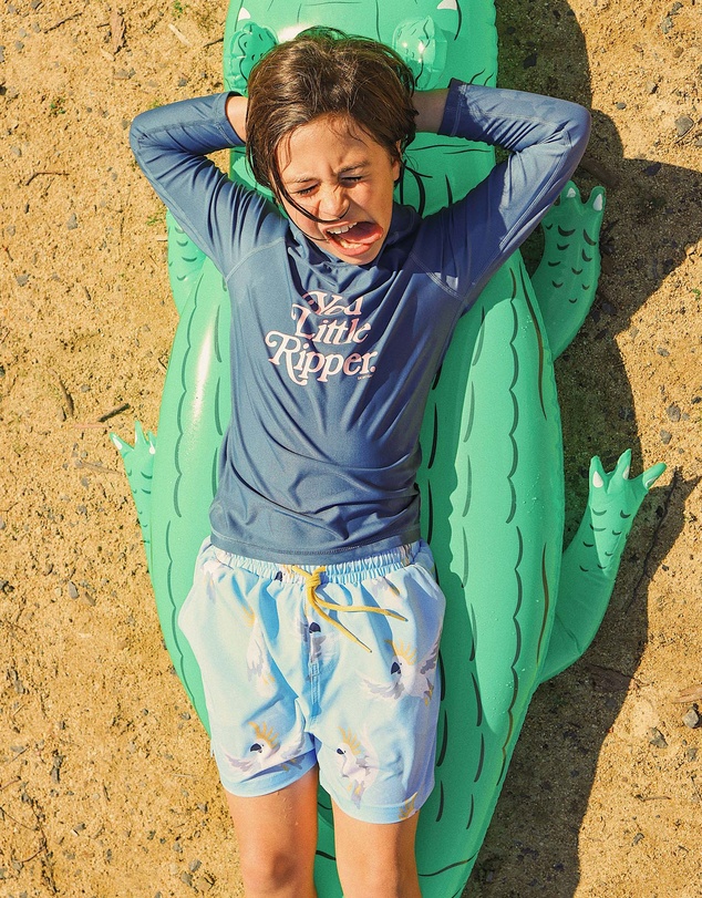 Skwosh - You Little Ripper Kids Rashie in Navy