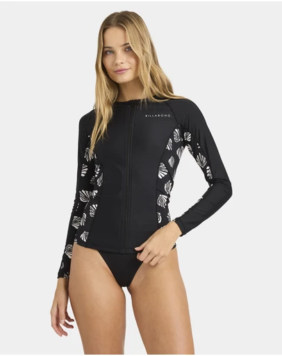 Billabong - Womens Sandy Shells Off Shore Long Sleeve Rash Vest