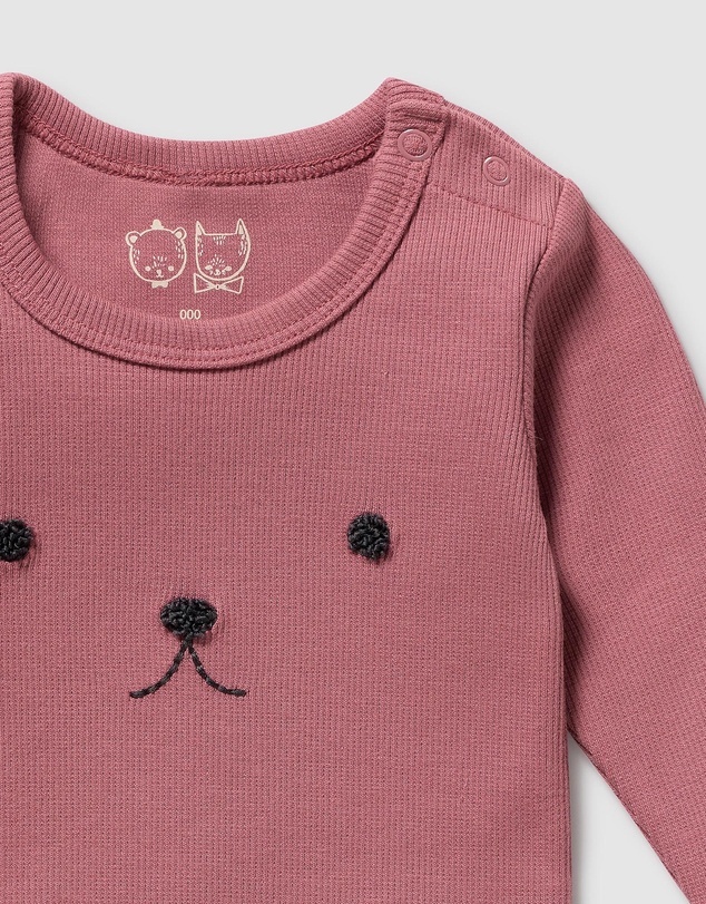 Wilson & Frenchy - Organic Rib Long Sleeved Bodysuit - Babies
