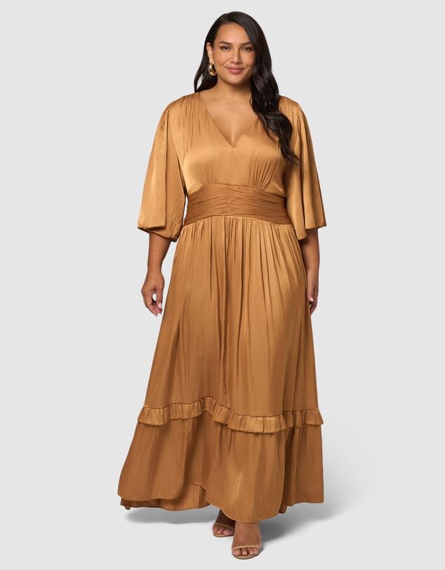 Pink Dusk by Curve Project - Work It Maxi Dress