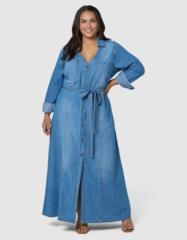 Indigo Tonic - Leah Chambray Maxi Dress