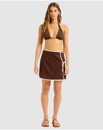 Seafolly - Beach Edit Bind Mini Wrap Skirt