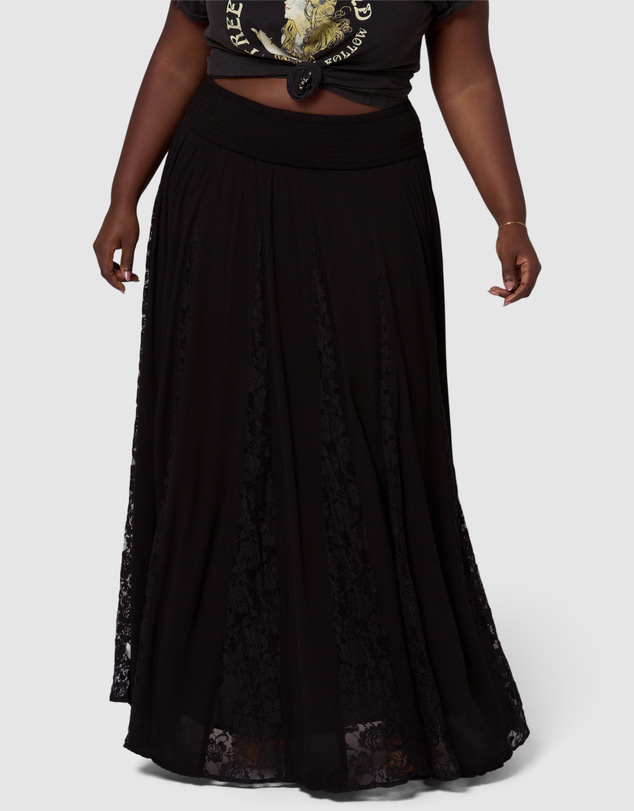 The Poetic Gypsy - Gilded Meadows Maxi Skirt