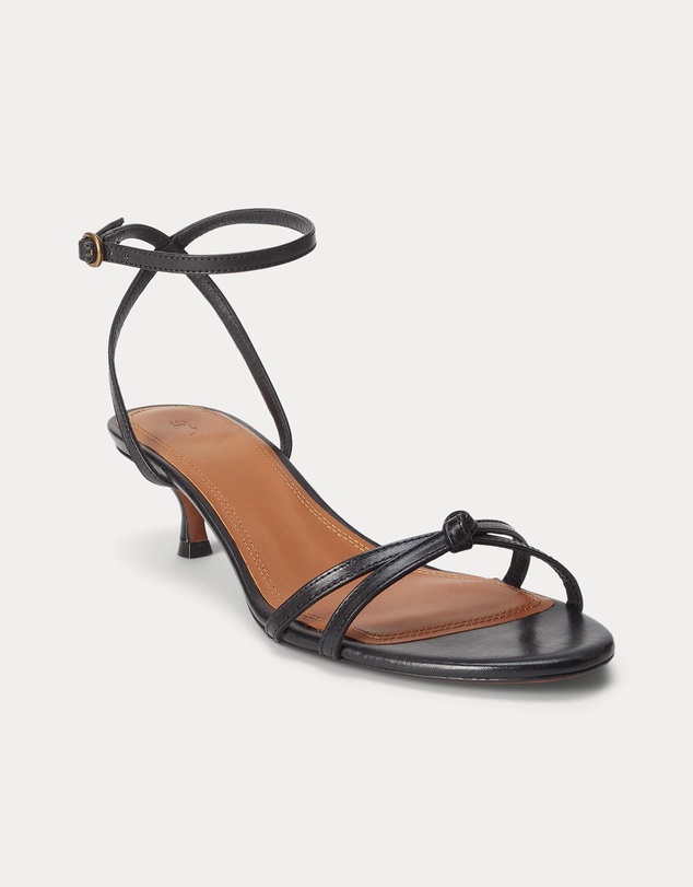 Polo Ralph Lauren - Leather Kitten-Heel Sandals - Women's