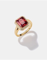 THOMAS SABO - THOMAS SABO Ring with Red Octagon Stone