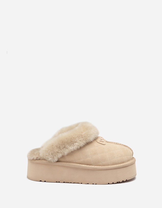 Ozwear Connection Uggs - Ugg Coquette Matelassé Logo Platform Slipper (Detachable Feature)