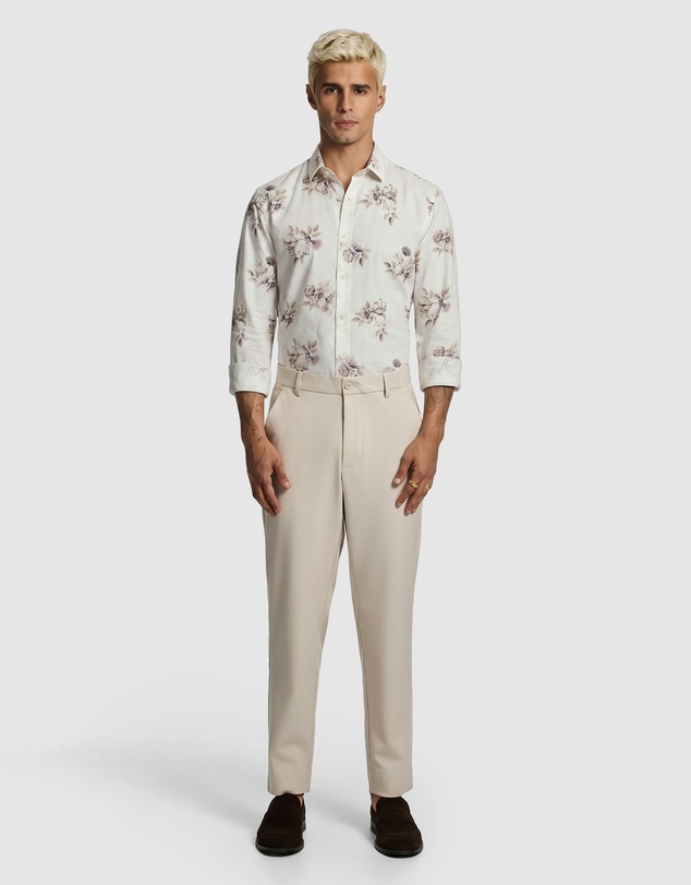 yd. - Lucio Slim Floral Shirt