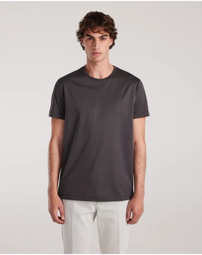 Calibre - Mercerised Crew T-shirt Steel Grey