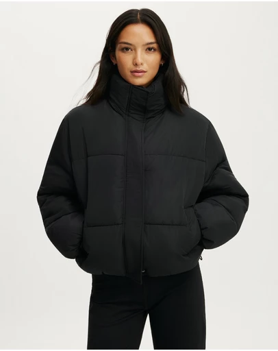 Cotton On Body Active - The Mother Puffer Funnel Neck Jacket