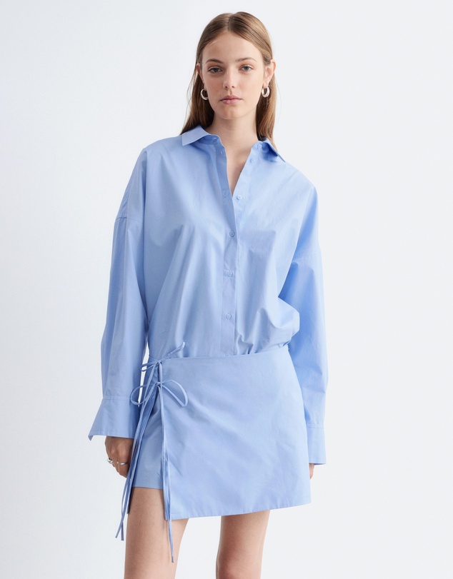 & Other Stories - Tie-Detail Mini Shirt Dress