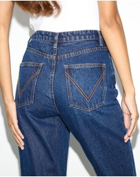 Dazie - Oslo High Waisted Straight Leg Jeans