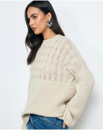 AERE - Jada Wool Blend Cable Knit Jumper