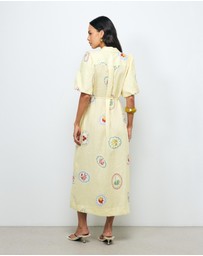 Revibe - Repaired AERE Marisol Midi Shirt Dress - AU 8