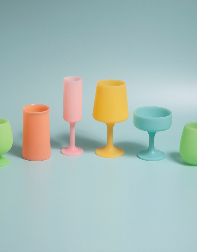 porter green - seff | silicone unbreakable champagne flutes
