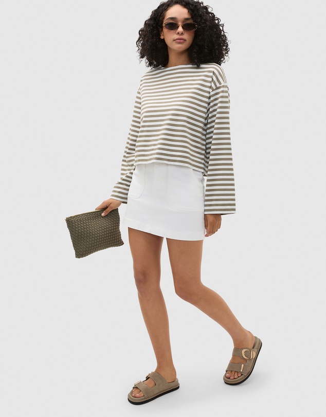 Seed Heritage - Denim A-Line Pocket Mini Skirt