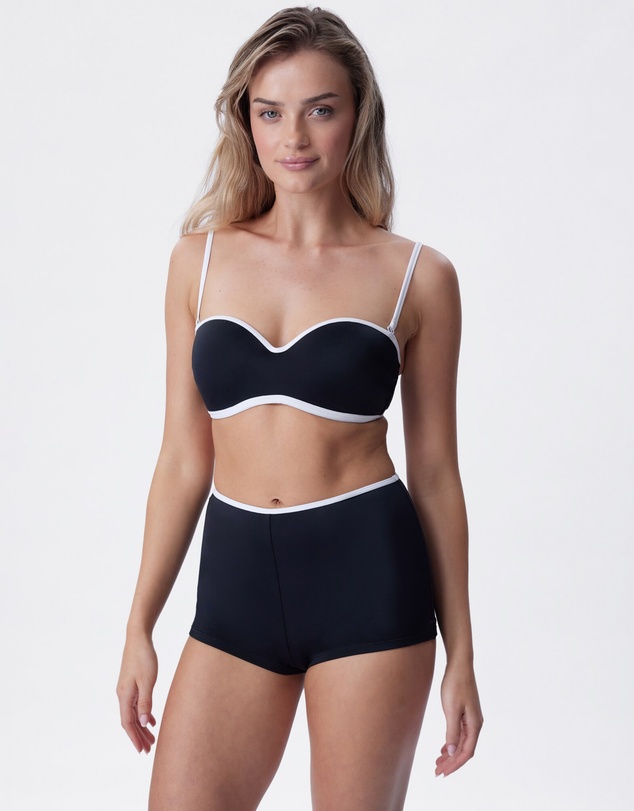Bras N Things - Skye Shortie Bikini Bottom - Black