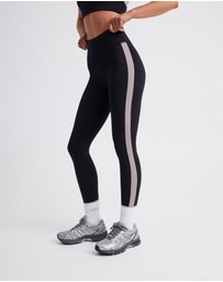Upstate - Air Sculpt 7/8 Stripe Tight - Black