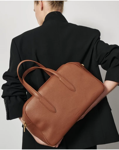 VESTIRSI - Vera Cognac Medium Bowler Bag