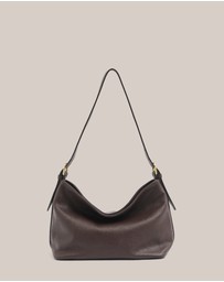 VESTIRSI - Eden Dark Chocolate Leather Shoulder Bag