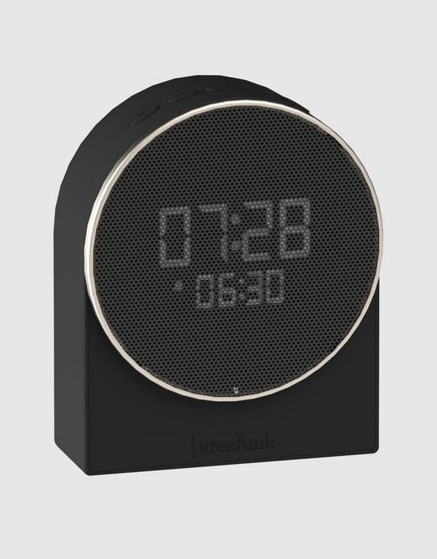 Kreafunk - Kreafunk Ivy Alarm Clock W/ Bluetooth Speaker - Black