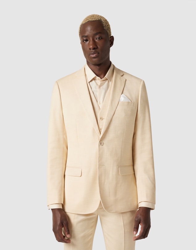 Politix - Slim Stretch Textured Tailored Jacket