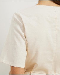 Atmos&Here - Alice Asymmetric Wrap Mini Dress