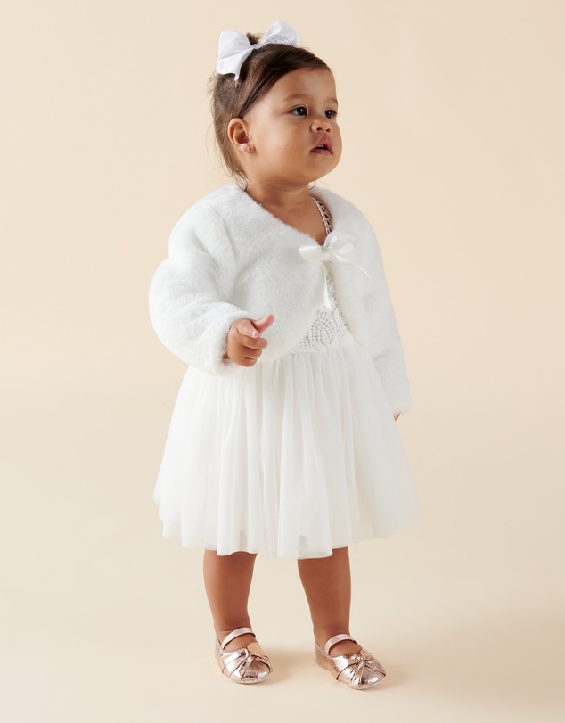 Designer Kidz - Sassy Baby Faux Fur Jacket