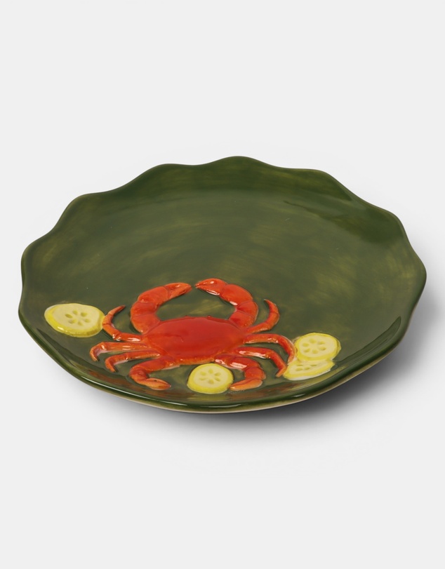 La La Land - Seaview Stoneware Crab Plate